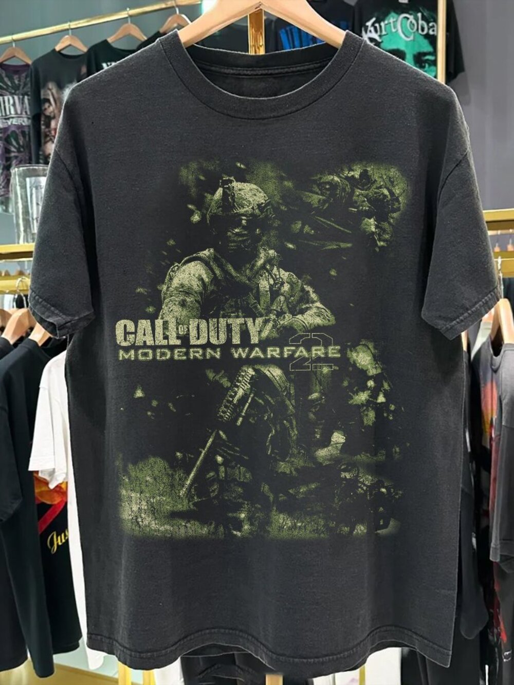 Modern Warfare Heavyweight Black Tshirt